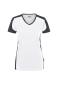 Preview: HAKRO Damen V-Shirt Contrast MIKRALINAR®