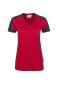 Preview: HAKRO Damen V-Shirt Contrast MIKRALINAR®