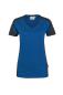 Preview: HAKRO Damen V-Shirt Contrast MIKRALINAR®