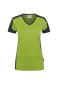 Preview: HAKRO Damen V-Shirt Contrast MIKRALINAR®