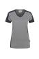Preview: HAKRO Damen V-Shirt Contrast MIKRALINAR®