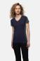 Preview: HAKRO Damen V-Shirt Contrast MIKRALINAR®