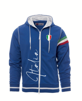 Preview: Italien Sweatjacke mit Kapuze