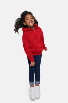 Preview: HAKRO Kinder Kapuzen-Sweatjacke Bio-Baumwolle