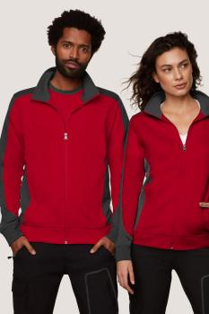 Preview: HAKRO Damen Sweatjacke Contrast MIKRALINAR®