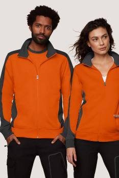 HAKRO Damen Sweatjacke Contrast MIKRALINAR®