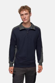 HAKRO Zip-Sweatshirt Contrast MIKRALINAR®