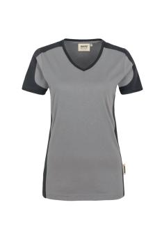 HAKRO Damen V-Shirt Contrast MIKRALINAR®