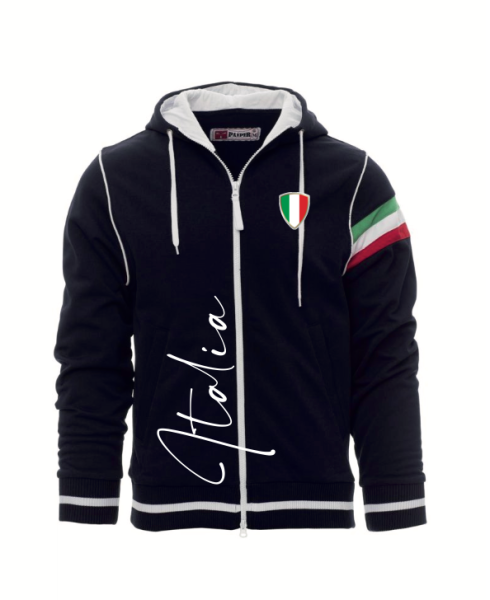 Italien Sweatjacke mit Kapuze