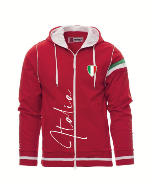 Italien Sweatjacke mit Kapuze