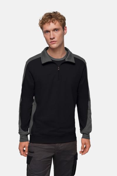 HAKRO Zip-Sweatshirt Contrast MIKRALINAR®