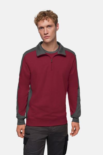 HAKRO Zip-Sweatshirt Contrast MIKRALINAR®